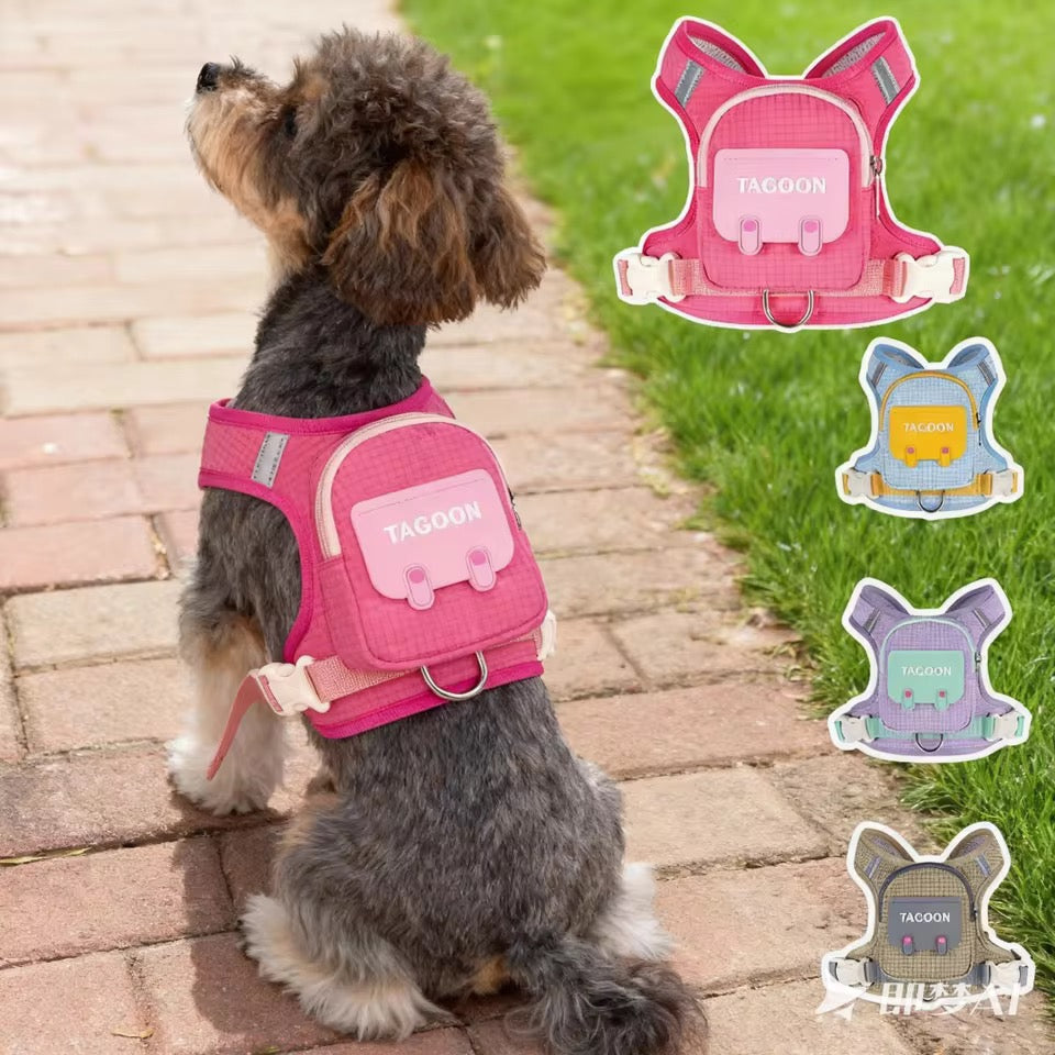 Vest with backpack