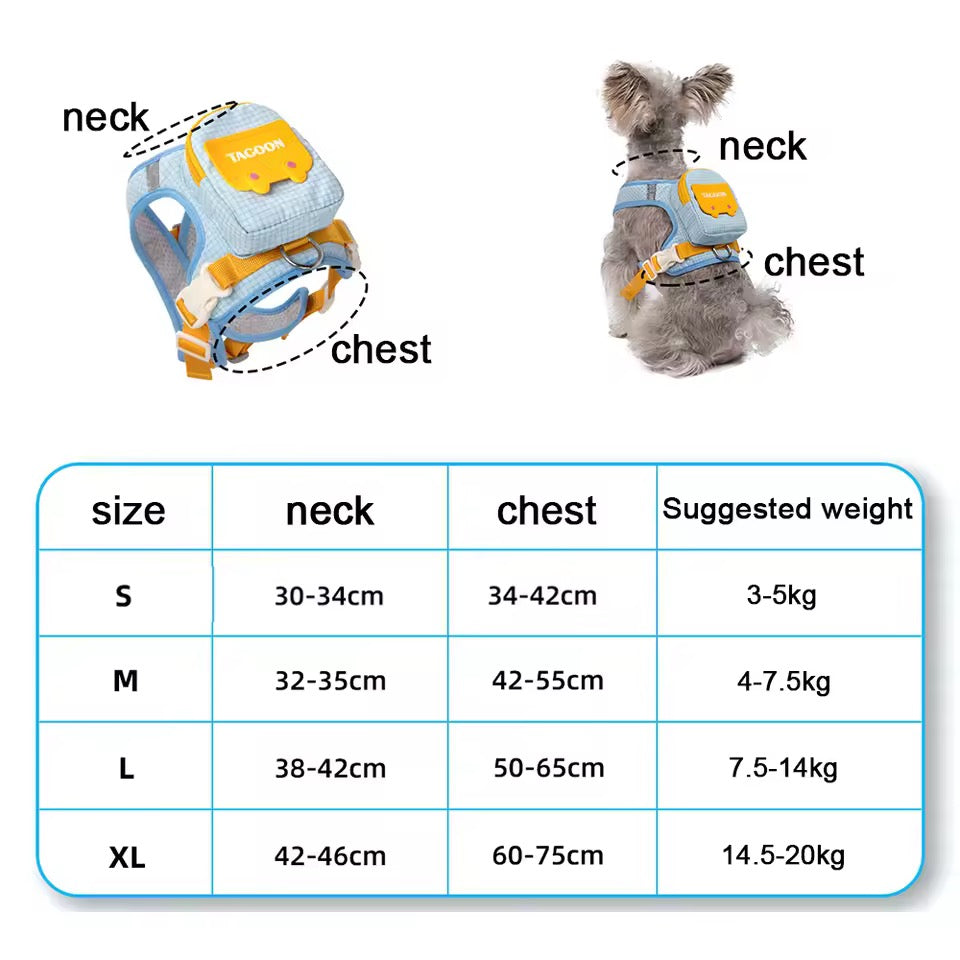 Vest with backpack