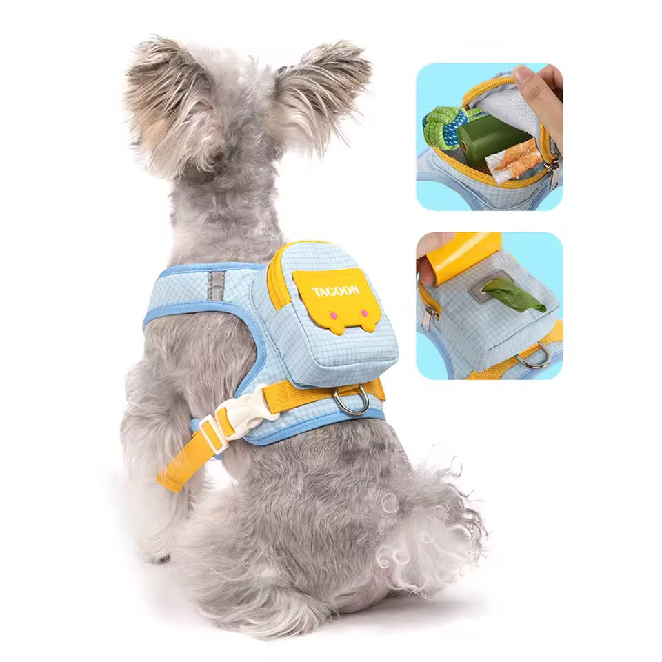 Vest with backpack