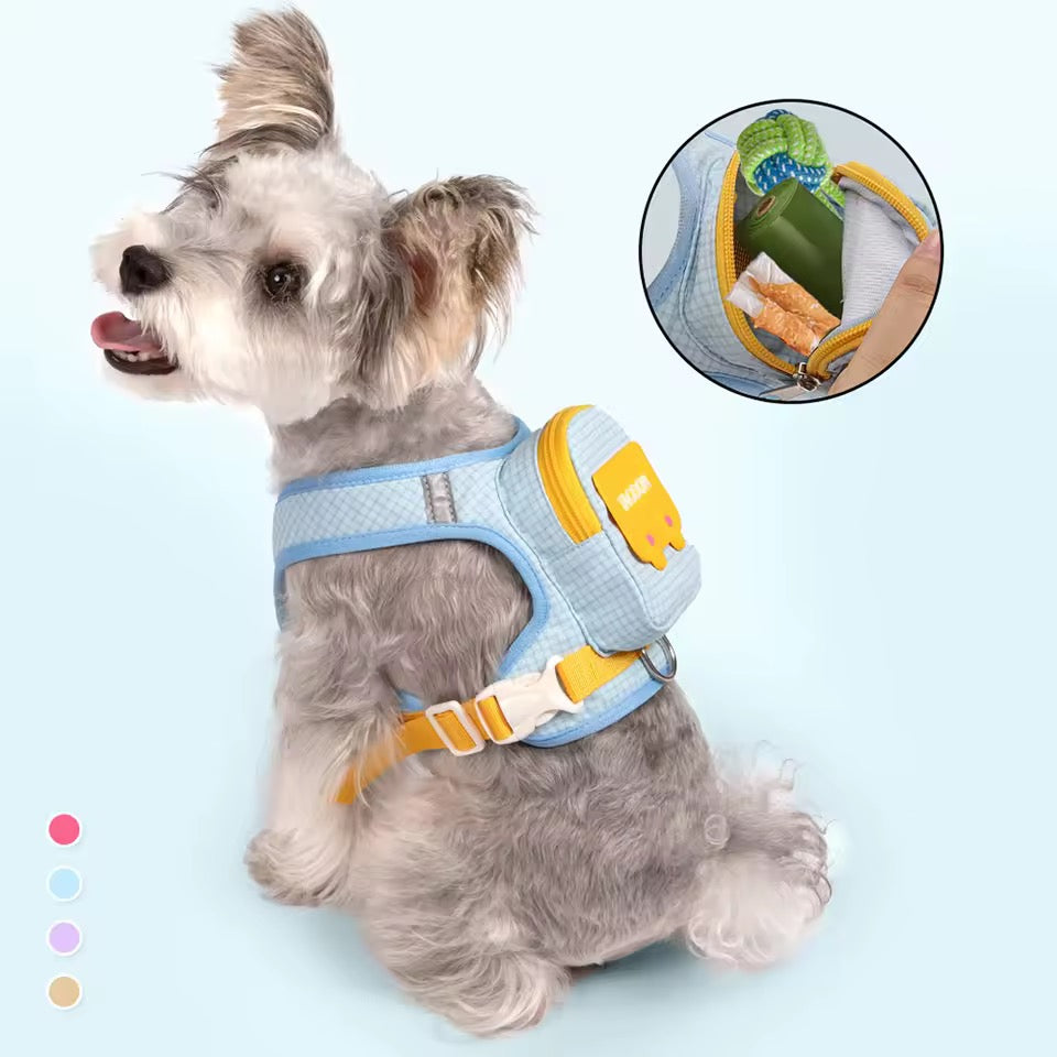 Vest with backpack