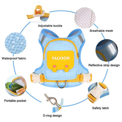 Vest with backpack