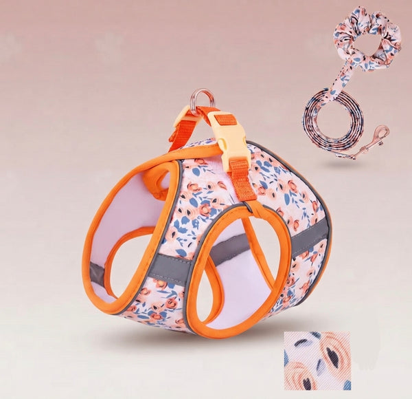Flowers set+Traction Bracelet orange