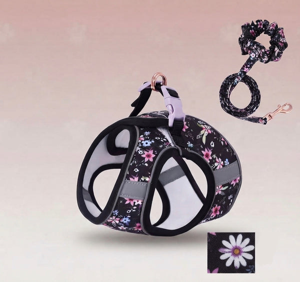 Flowers set+Traction Bracelet purple