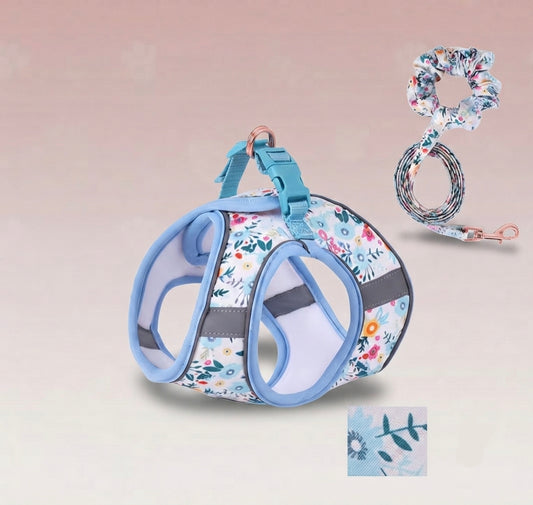 Flowers set+Traction Bracelet blue
