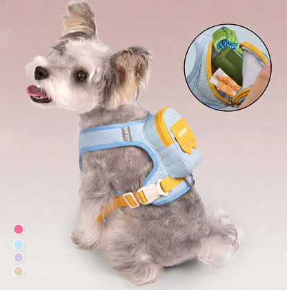 Vest with backpack