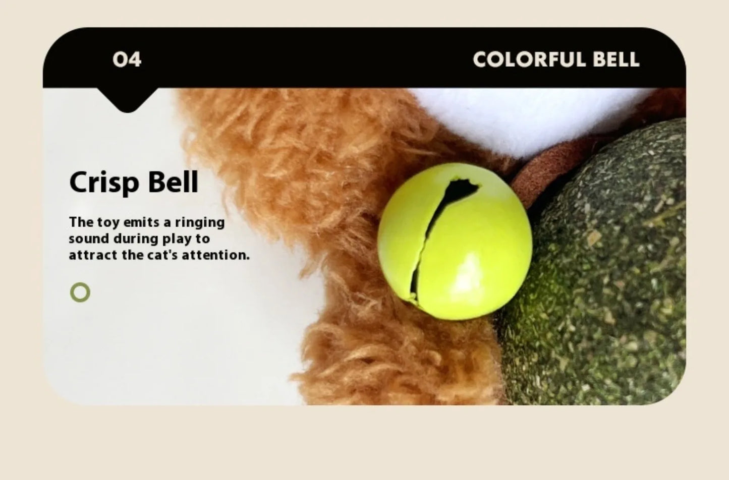 Catnip Ball  Doll Toy with Bell
