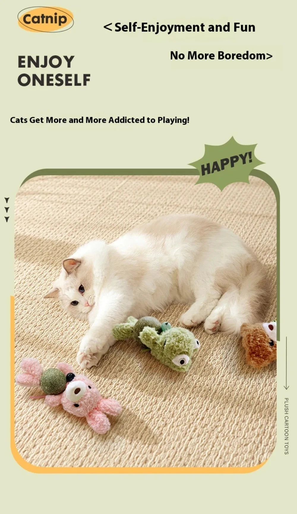 Catnip Ball  Doll Toy with Bell