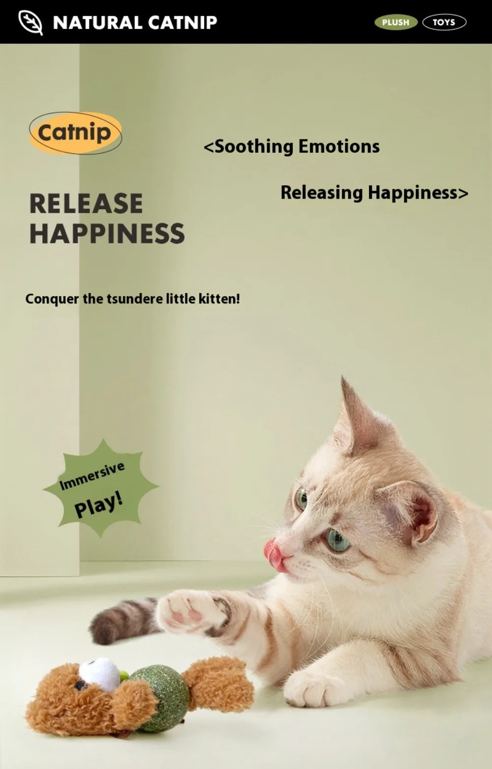 Catnip Ball  Doll Toy with Bell